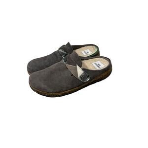 Earth Origins Women’s Warm-Lined Suede Clogs Eloise Minimalist Comfort Size 6.5